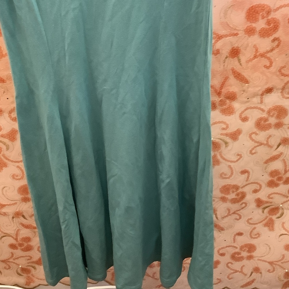 Uniqlo Teal Sleeveless Midi Dress - Picture 4 of 5